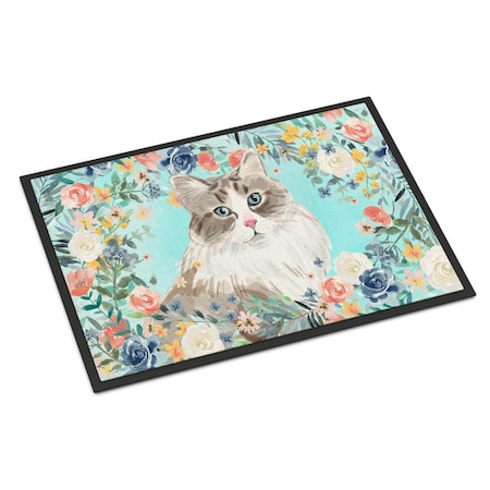 Carolines Treasures 18 x 27 in. Siberian Spring Flowers Indoor or Outdoor Mat CK3399MAT